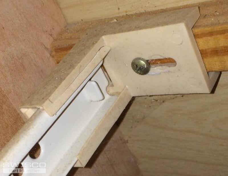 Sliding Drawer Track L Collar Socket to hold metal track(white) intact