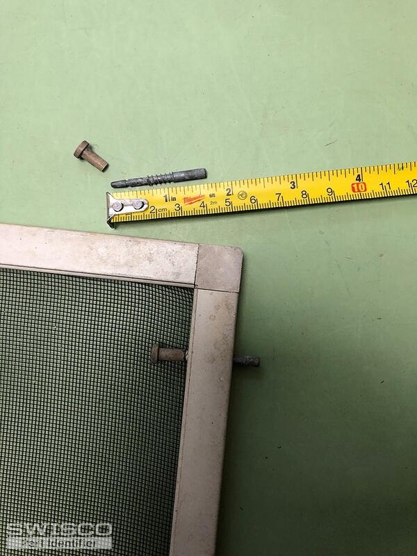 Window screen pin