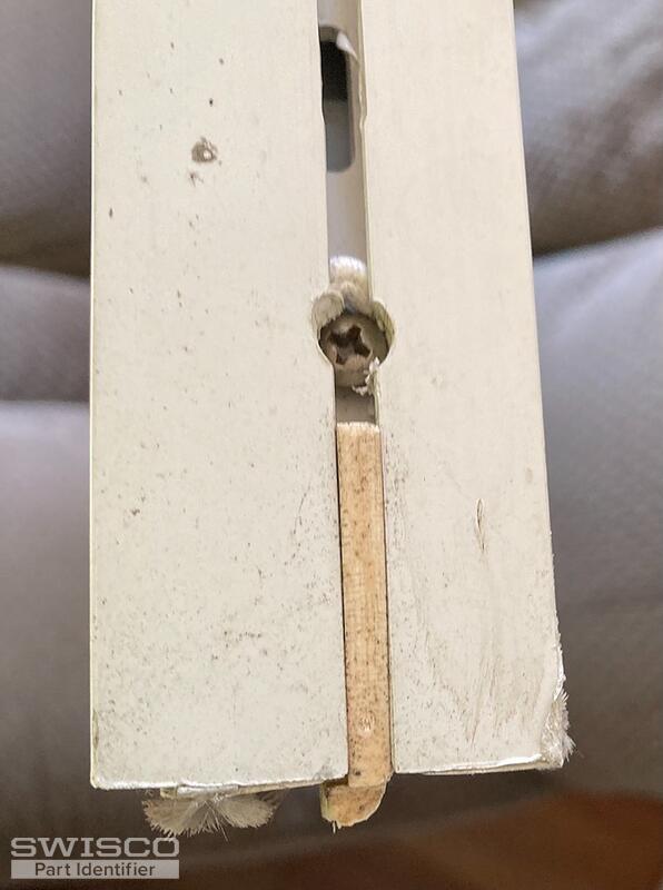 top angle of broken tab side