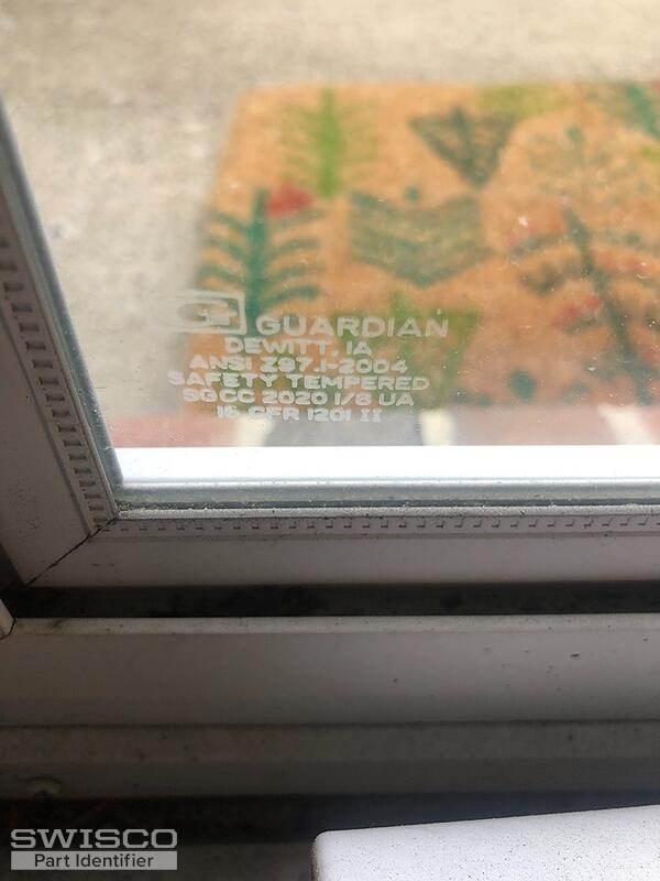 White vinyl glass beading? to secure glass storm door long ends