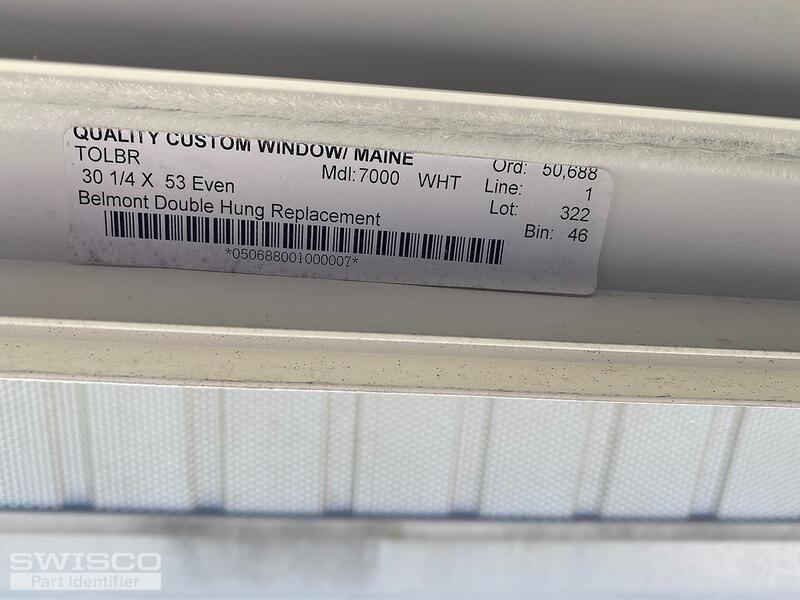 Tag on Window jamb