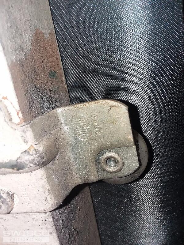 Bypass top roller assembly embossed numbers and lo