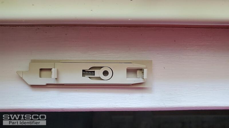 bottom view of the latch
