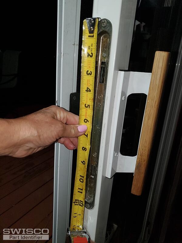 Broken lock on sliding door