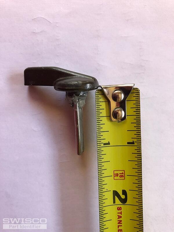 Sliding glass door latch lever pin detached