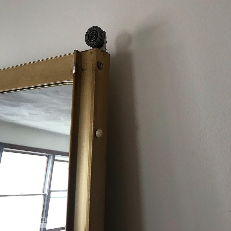 Closet bipass sliding metal & glass door parts