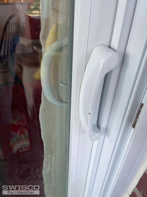 The latch is from an American Craftsman Sliding door by Anderson