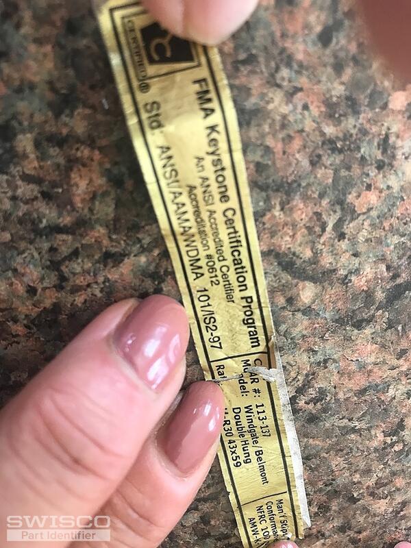 AWA window frame code tag