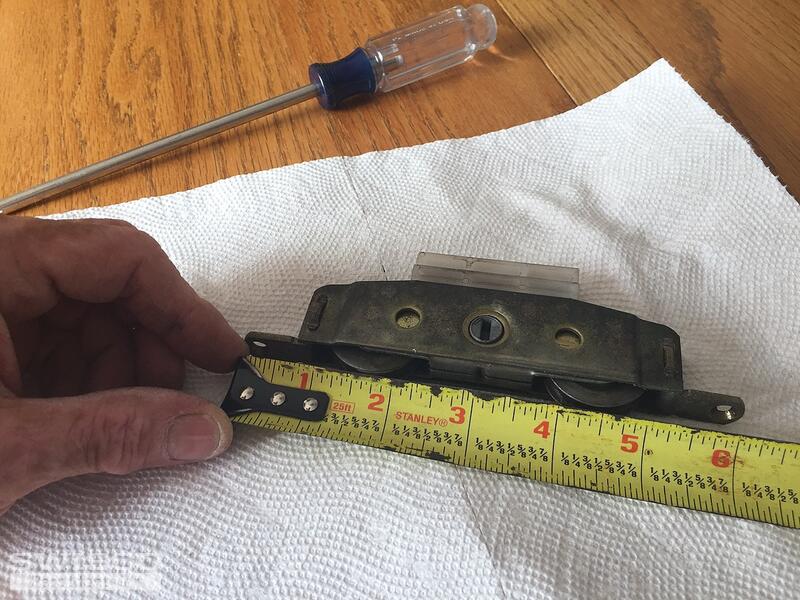 Sliding glass door wheels