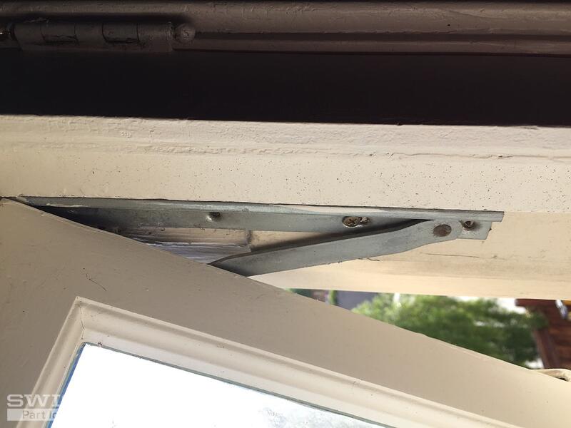 Awning (?) window hinge