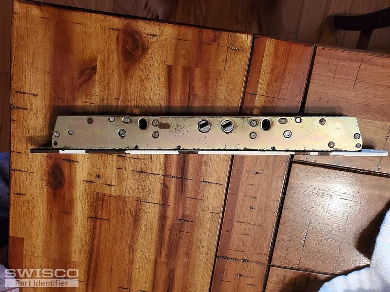 Patio door mortise lock, lock cover plate, and handle with latch and