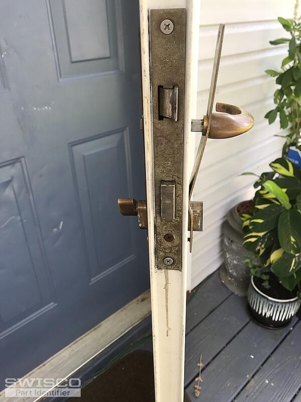 Replace storm door handle