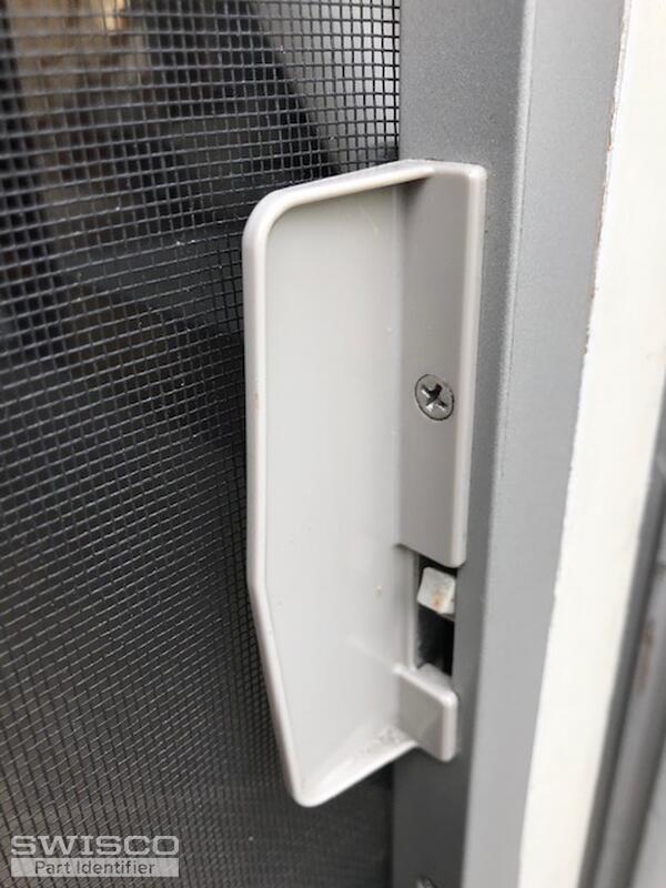 Screen door outside handle
