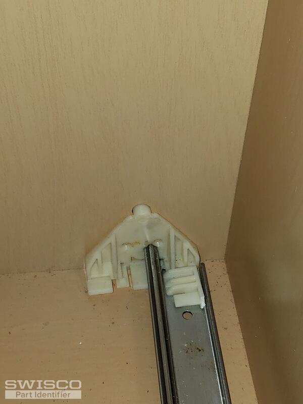 Rear kitchen drawer slide bracket