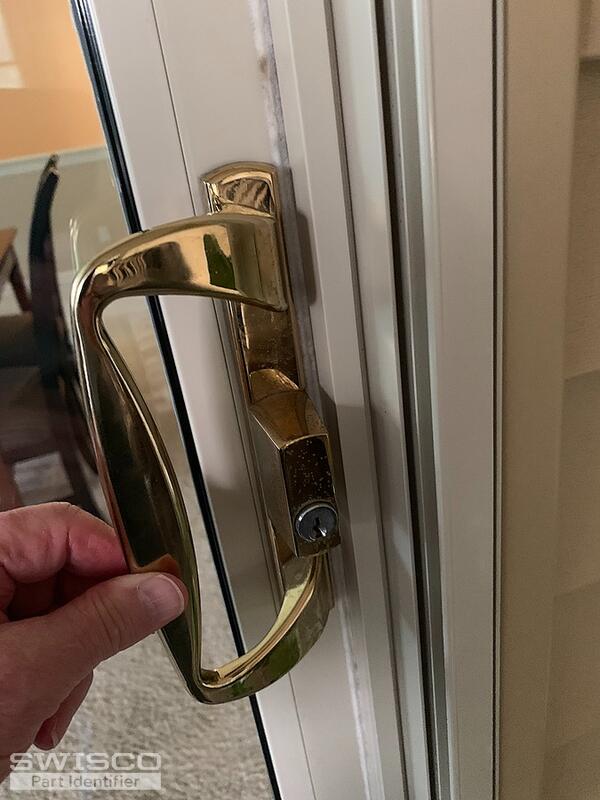 Sliding glass door handles and lock