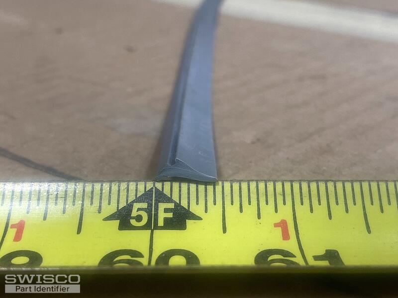 Glazing gasket for aluminum storm window sash