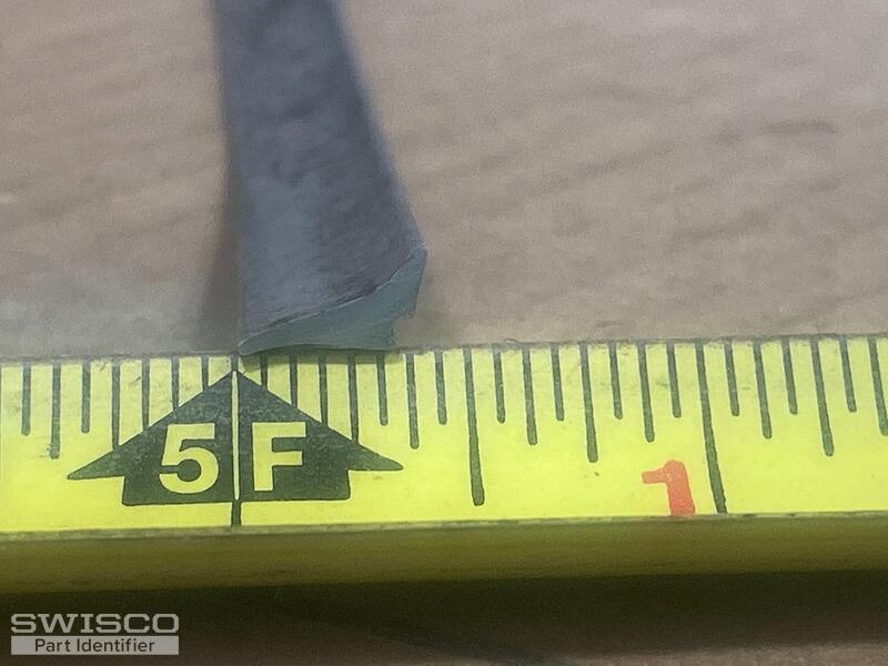 Glazing gasket for aluminum storm window sash