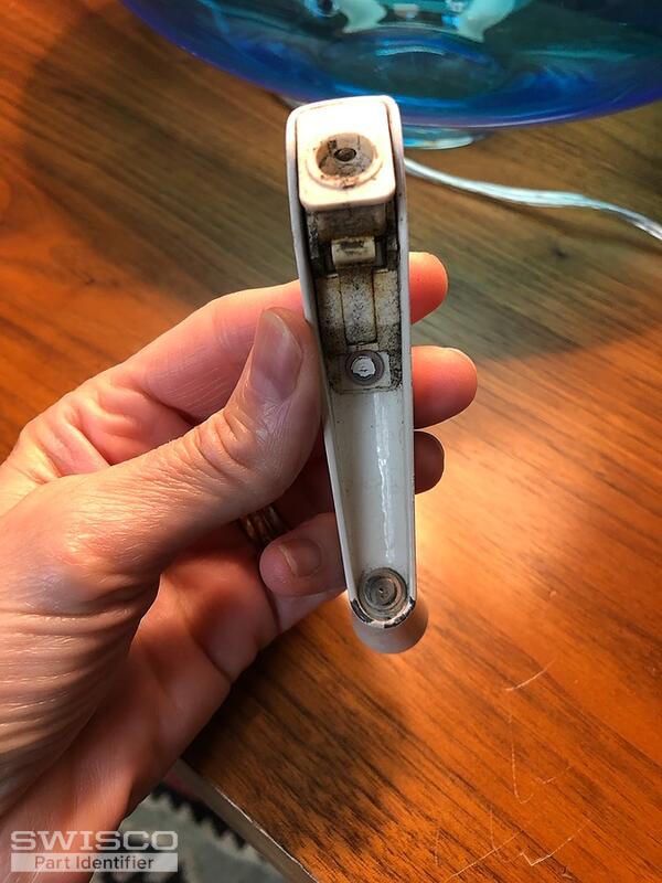 White Folding Crank Window Handle replacement