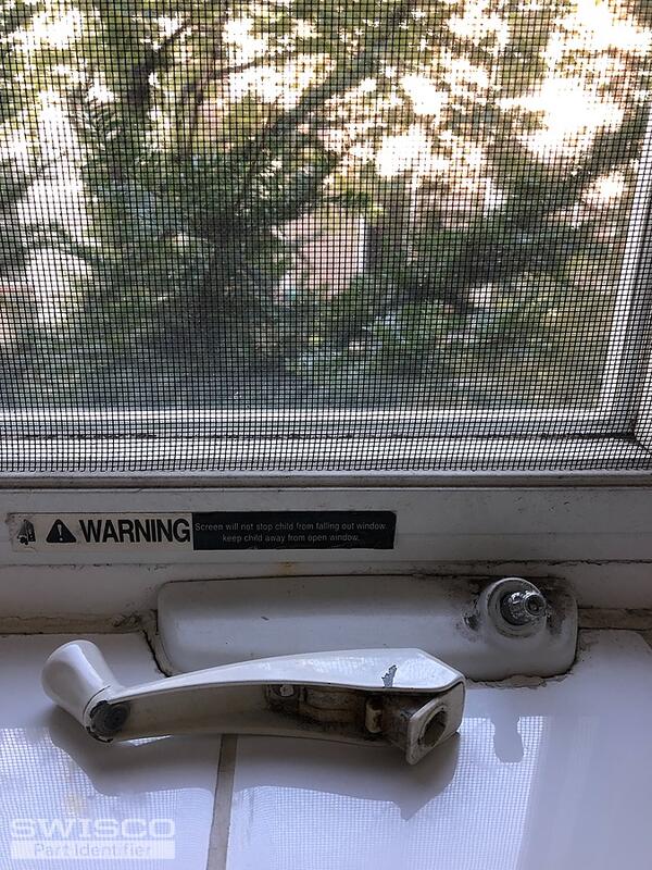 White Folding Crank Window Handle replacement
