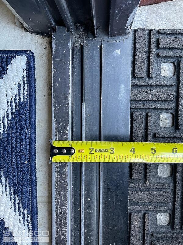 Patio door track