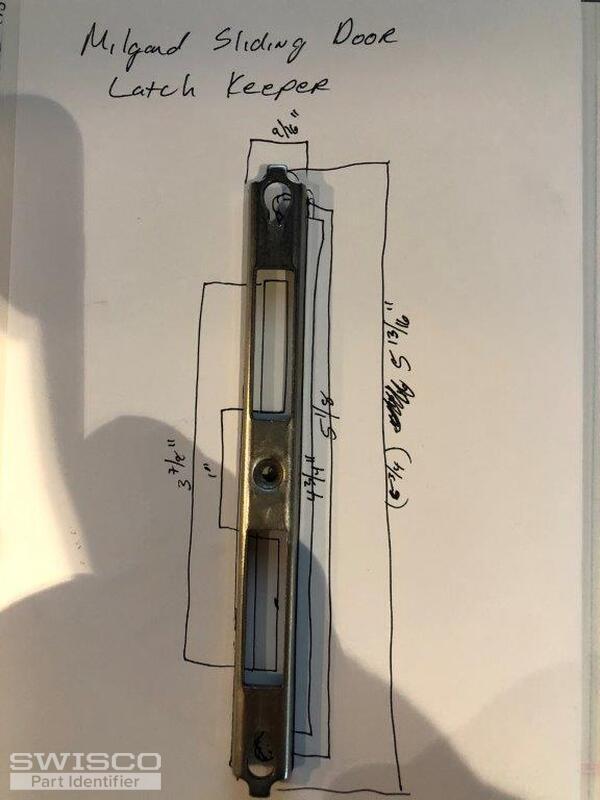 Latch keeper dimensions