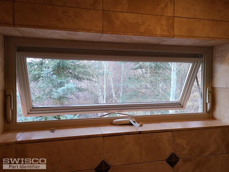 Part missing that attaches arm to window on window closing mechanism ...