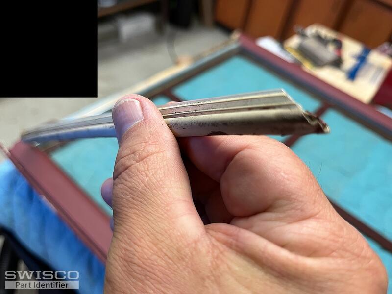 Weatherstip for bottom rail of 2005 Vetter 820 casement window