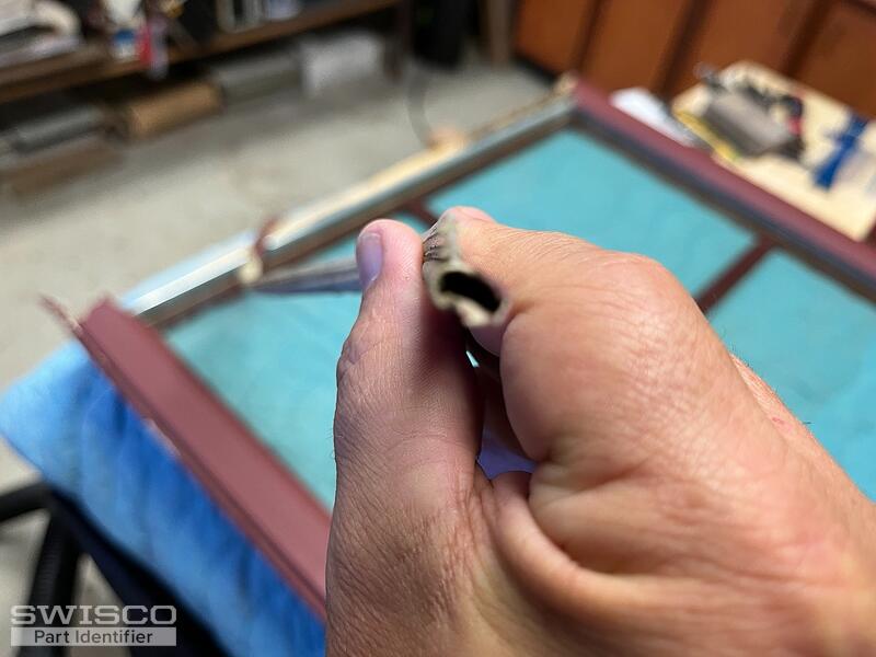 Weatherstip for bottom rail of 2005 Vetter 820 casement window