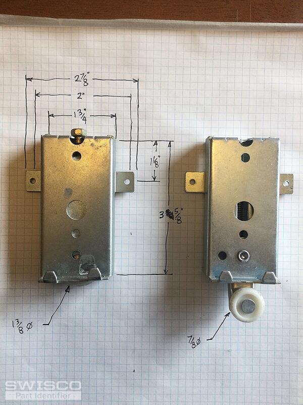 Mirrored sliding closet door rollers and guides