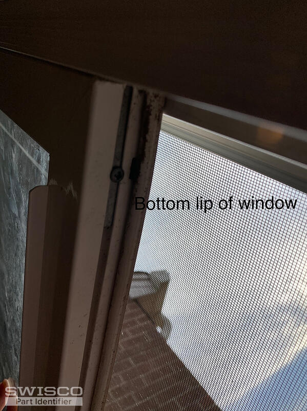 bottom lip of window