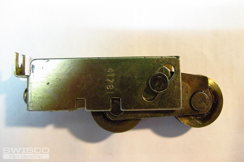 glass door roller, back
