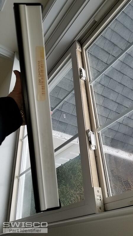 Top of window with possible serial number