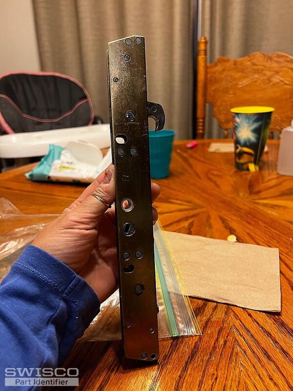 Broken lock on sliding door