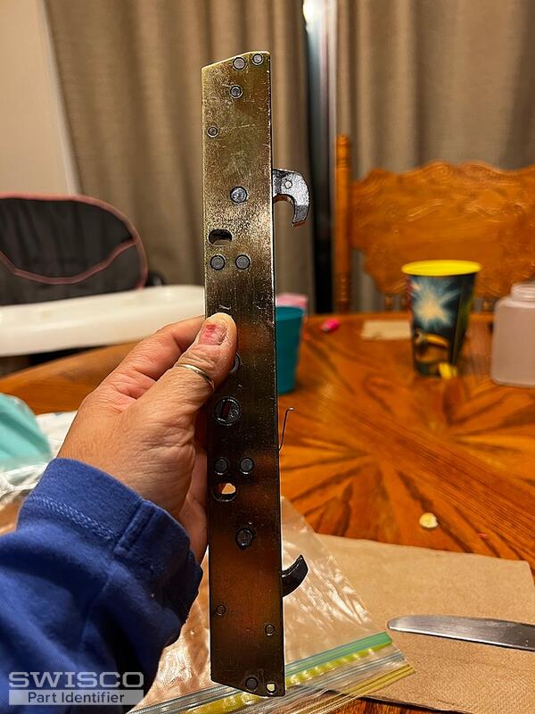 Broken lock on sliding door