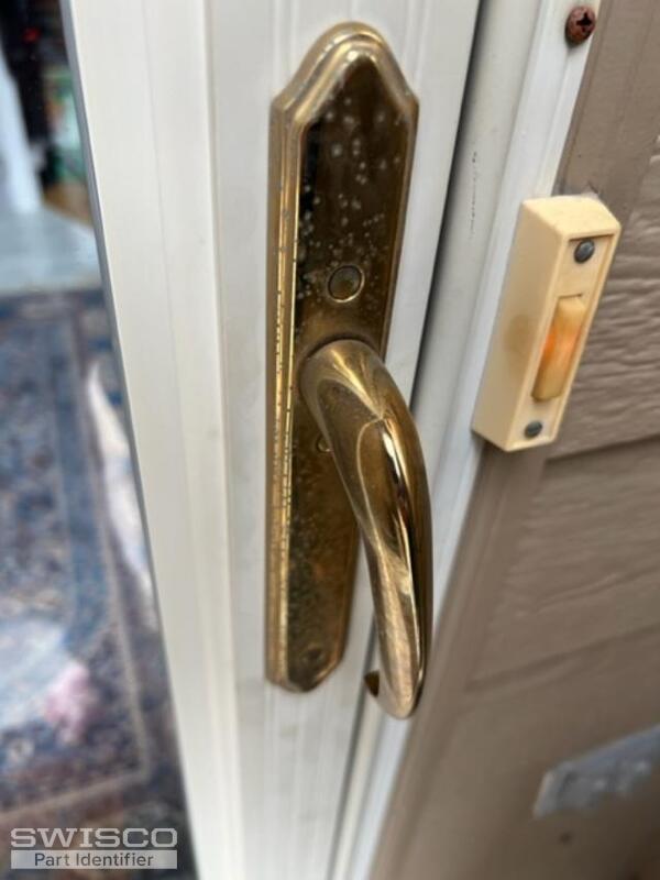 door latch plated front