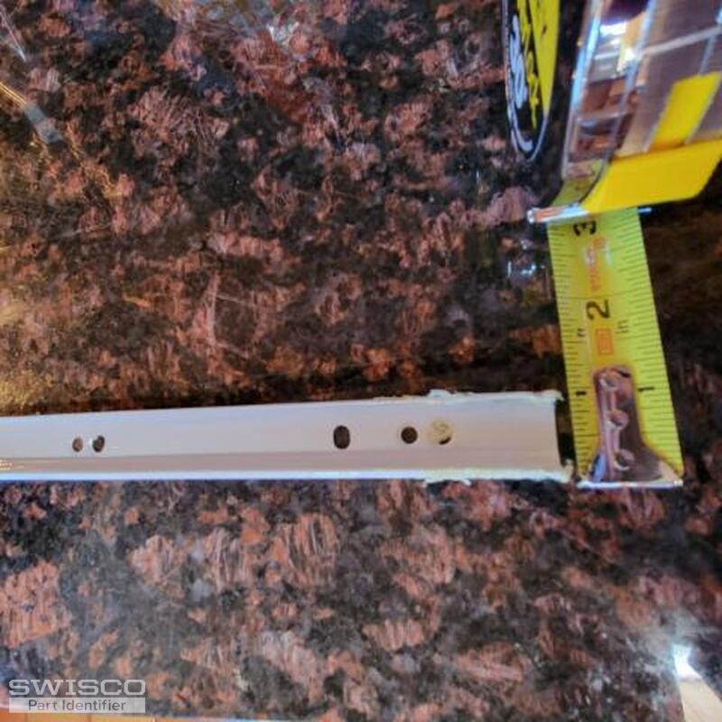 rail size in back for bracket size