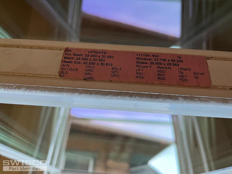 label on window sash