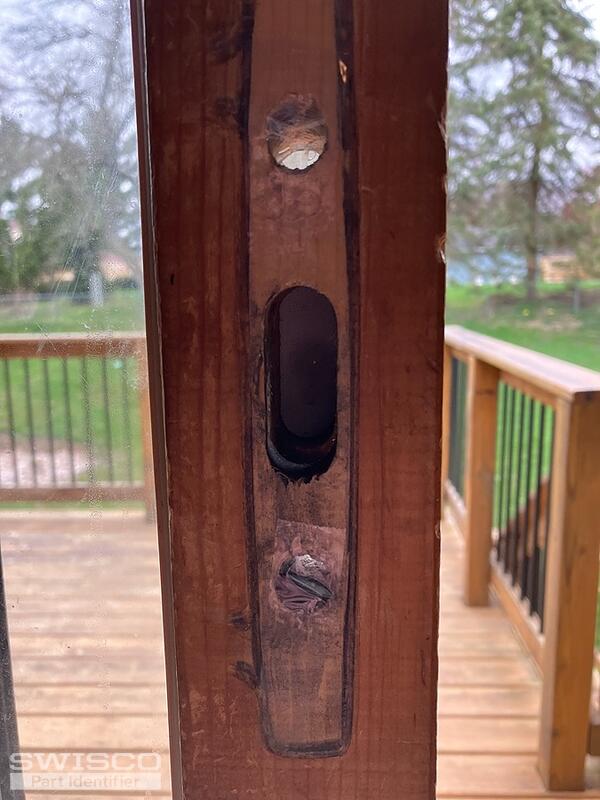 Replacement door hardware for old sliding glass door