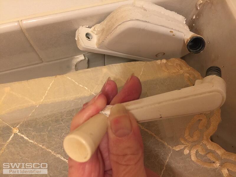 Bathroom crank window