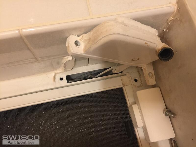 Bathroom crank window