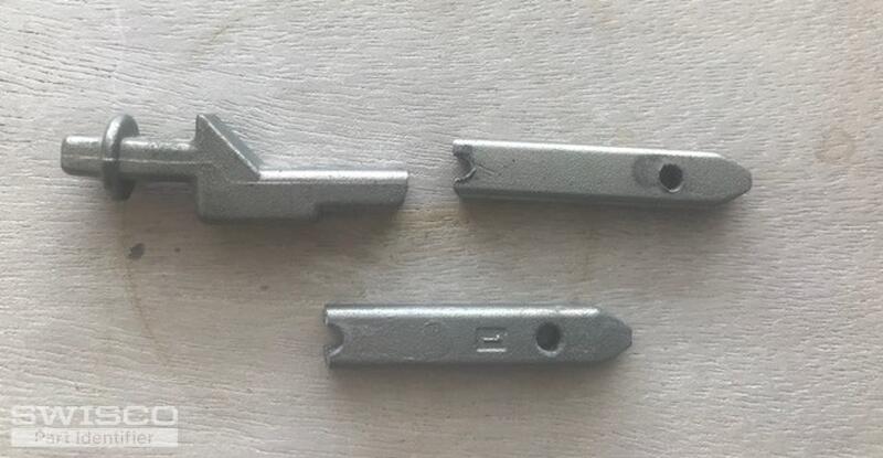 broken metal window part