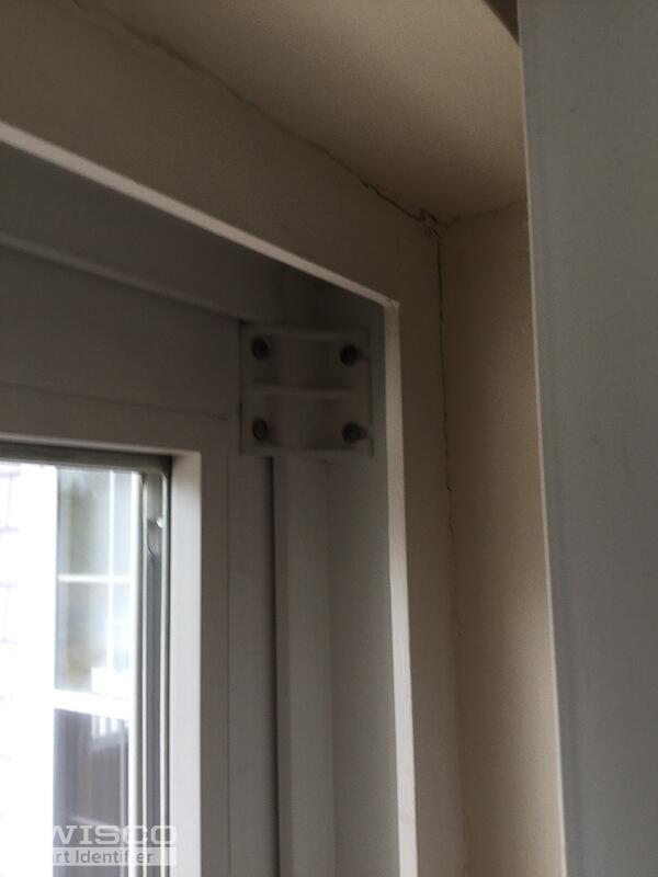 white plastic part on patio door