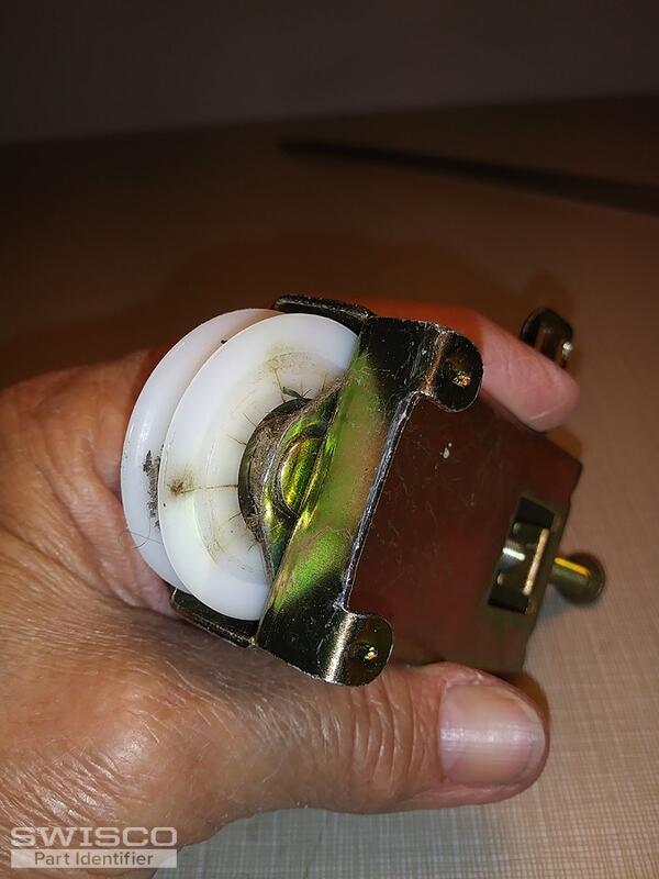 Mirrored closet door rollers