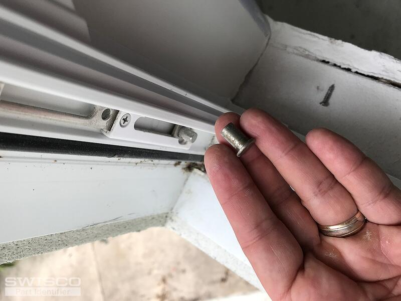 Casement window rivet