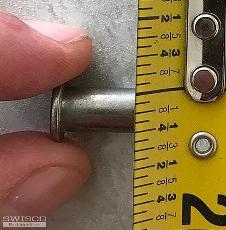 Casement window rivet