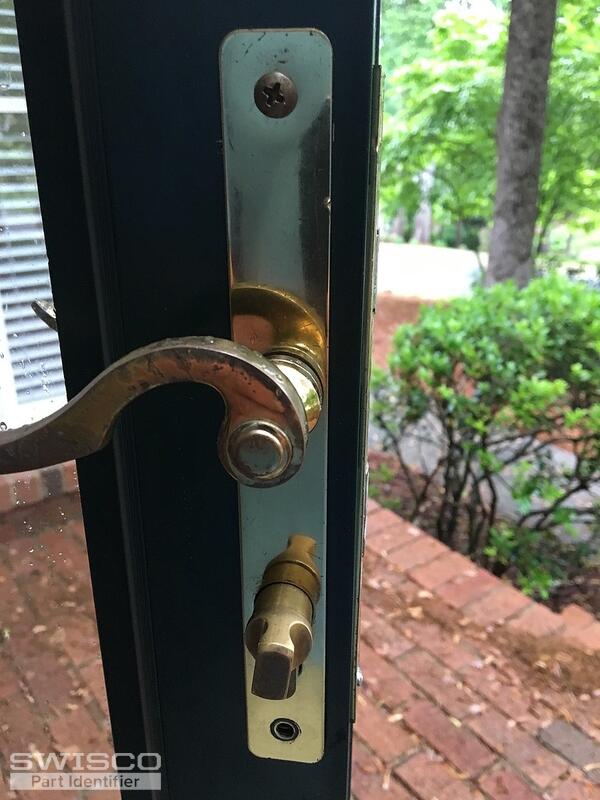 Storm door lock set hardware