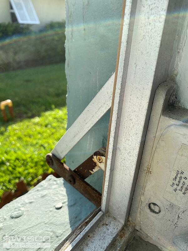 Windows very old. The crank does not close window all the way.