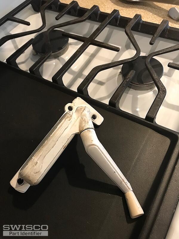 Bathroom crank window