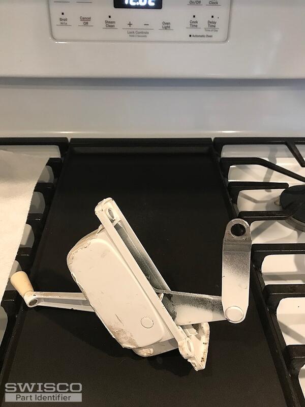 Bathroom crank window