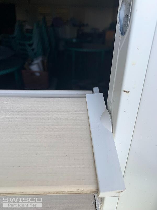 Milgard 5820 white plastic jalousie clips